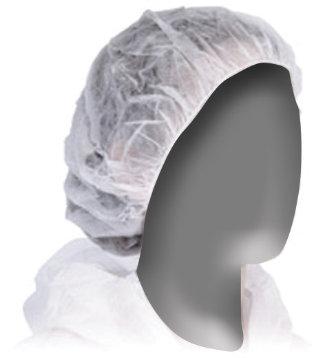 Armour Bouffant Cap White