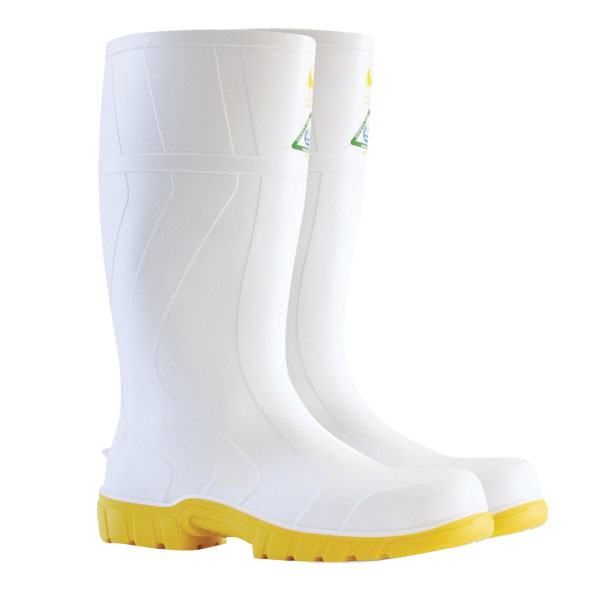 Bata Safemate Steel Toe Gumboot – White