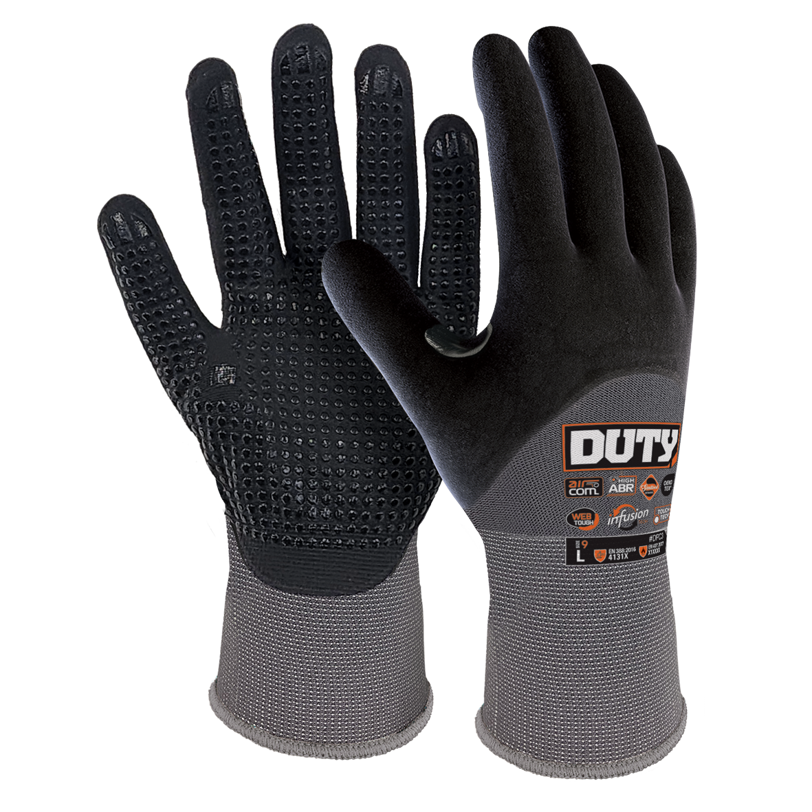 Duty Infusion Half Coat Dot Grip Glove