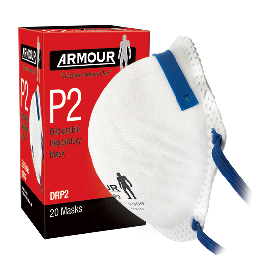 Armour Disposable Respirator Non Valve Mask – P2