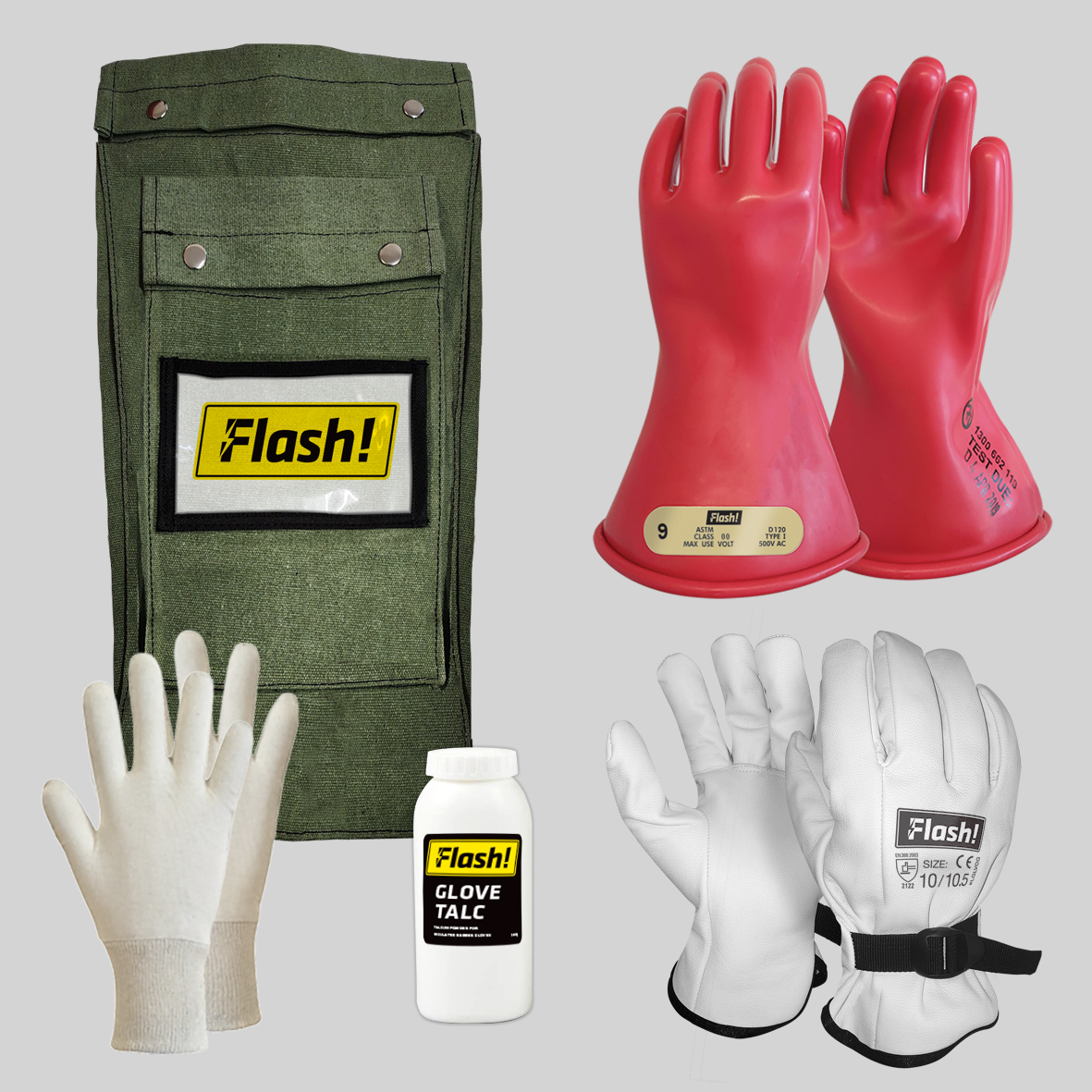 Flash Low Voltage Glove Kit – (500V | Class 00)