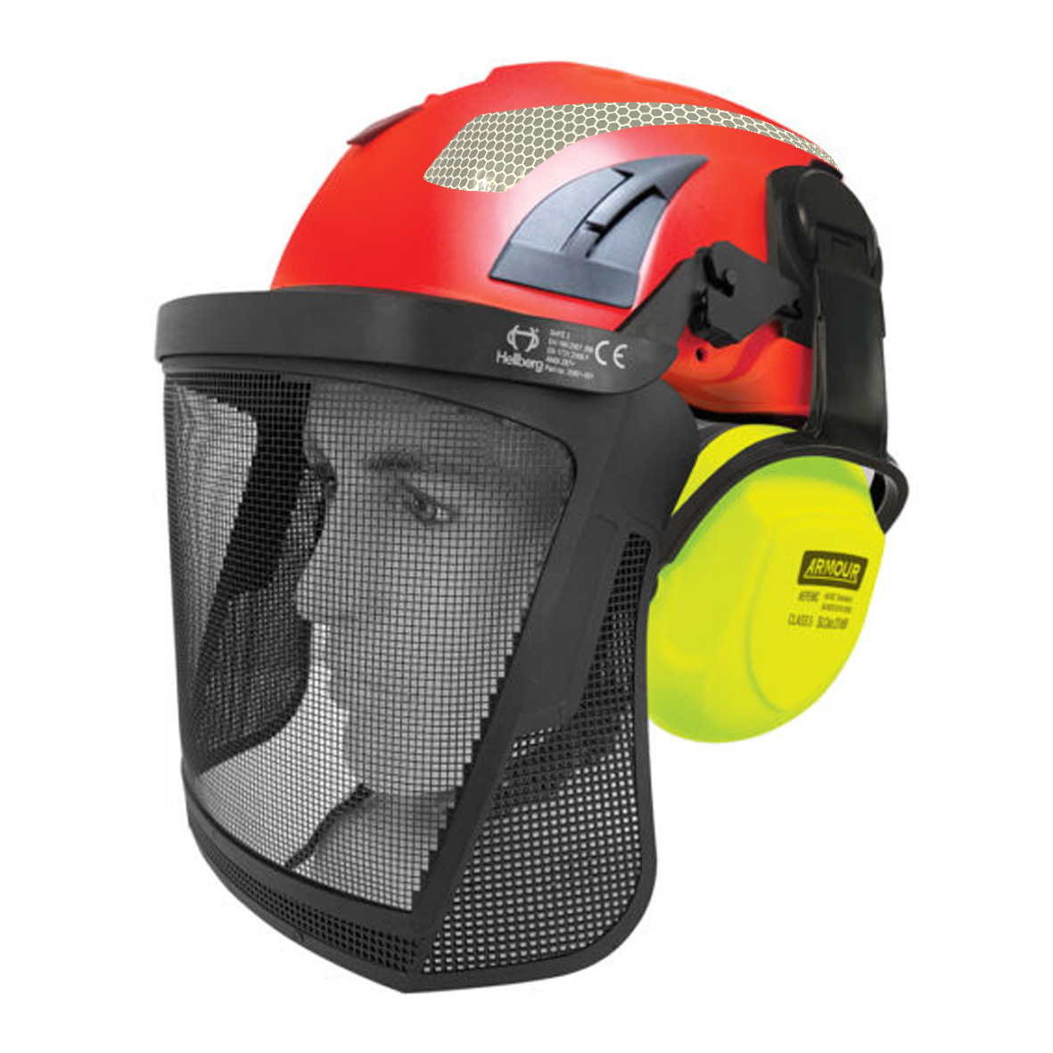 Armour Height Helmet E/Muff & Mesh Vis Kit – EN12492