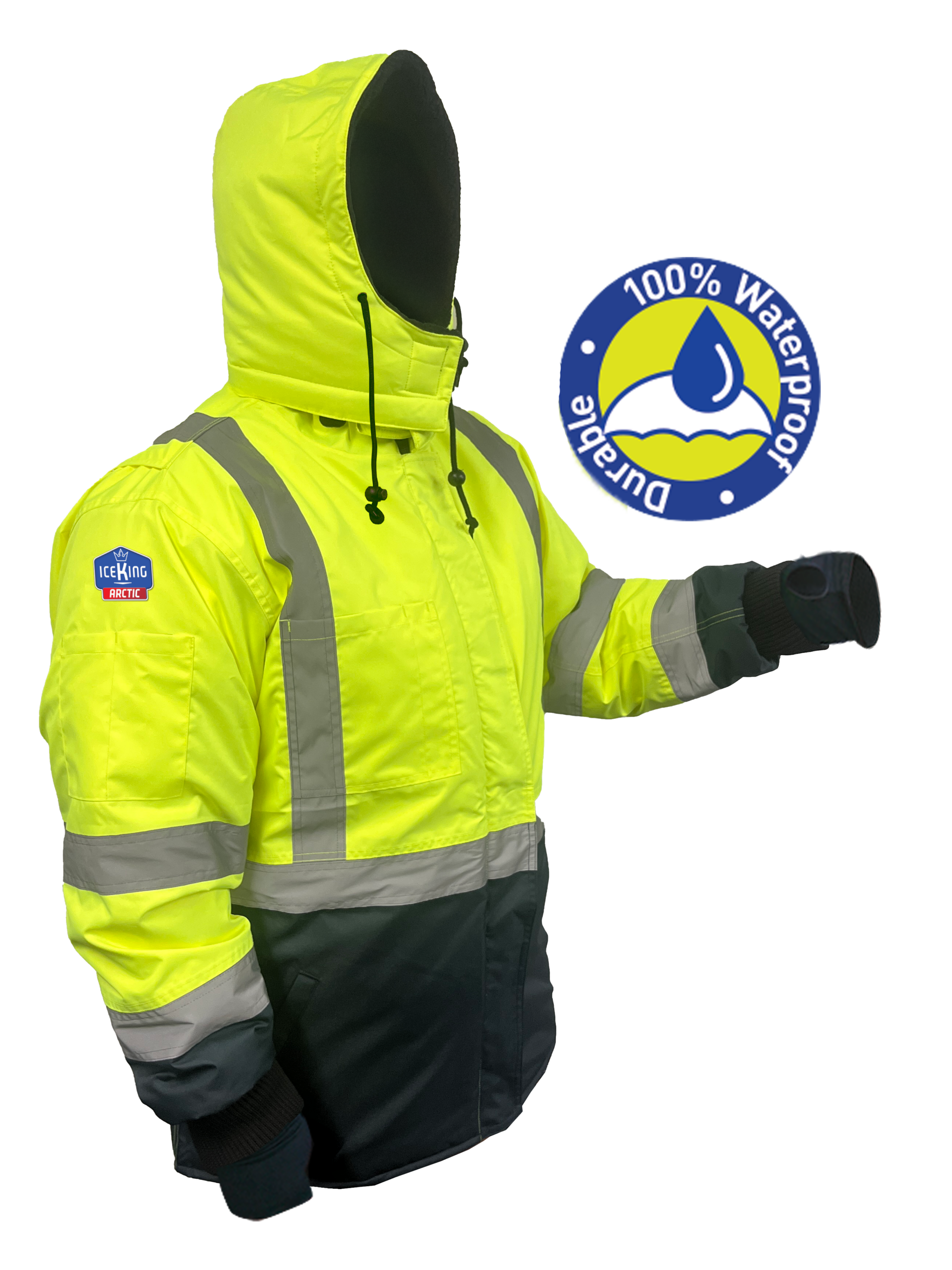 IceKing Yellow/Navy Waterproof Jacket