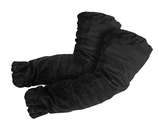 Armour Black FR Leather Sleeve - Kevlar Stitched